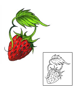 Strawberry Tattoo For Women tattoo | CCF-00841