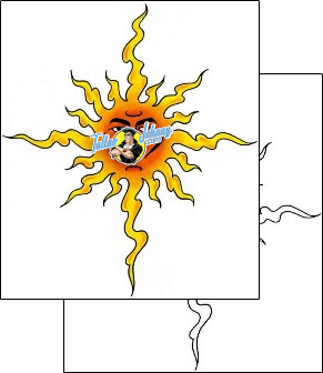 Sun Tattoo astronomy-sun-tattoos-cherry-creek-flash-ccf-00843