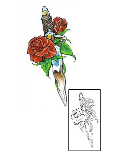 Dagger Tattoo Plant Life tattoo | CCF-00852