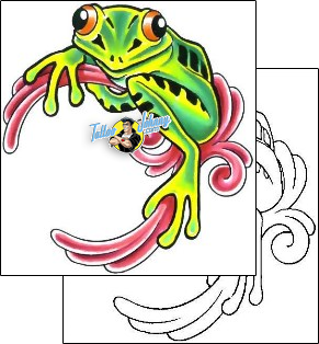 Frog Tattoo reptiles-and-amphibians-frog-tattoos-cherry-creek-flash-ccf-00879