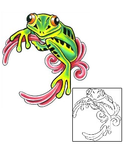 Frog Tattoo Specific Body Parts tattoo | CCF-00879