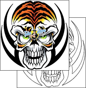 Skull Tattoo horror-skull-tattoos-cherry-creek-flash-ccf-00910