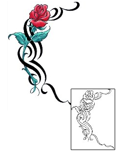 Rose Tattoo Specific Body Parts tattoo | CCF-00916