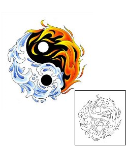 Yin Yang Tattoo Miscellaneous tattoo | CCF-00931