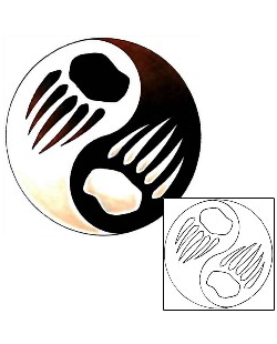 Native American Tattoo Bear Paw Yin Yang Tattoo