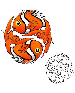 Fish Tattoo Marine Life tattoo | CCF-00955