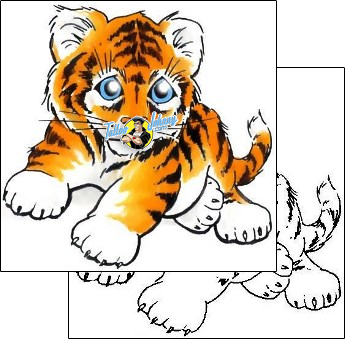 Tiger Tattoo animal-cat-tattoos-cherry-creek-flash-ccf-00972