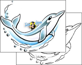 Dolphin Tattoo marine-life-dolphin-tattoos-cherry-creek-flash-ccf-00985