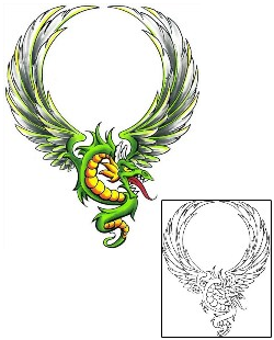 Dragon Tattoo Specific Body Parts tattoo | CCF-00987