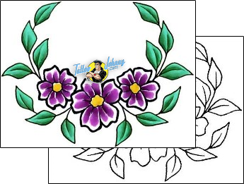 Flower Tattoo plant-life-vine-tattoos-cherry-creek-flash-ccf-01001