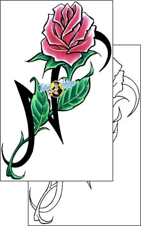 Rose Tattoo plant-life-rose-tattoos-cherry-creek-flash-ccf-01004