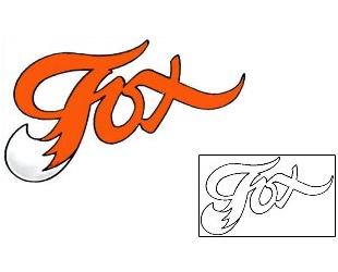 Lettering Tattoo Animal tattoo | CCF-01008