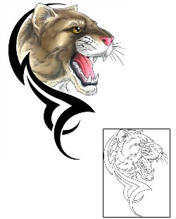 Mountain Lion Tattoo Animal tattoo | CCF-01016