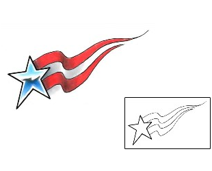 Shooting Star Tattoo Patronage tattoo | CCF-01124