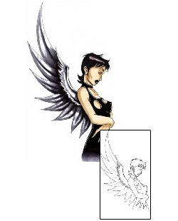 Angel Tattoo Religious & Spiritual tattoo | CEF-00008