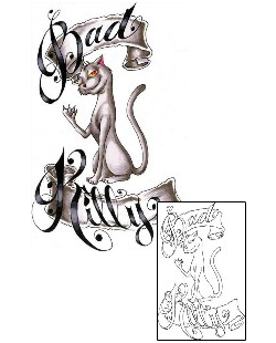 Cat Tattoo Miscellaneous tattoo | CEF-00017