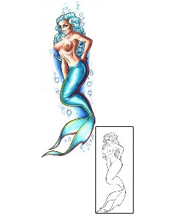 Mermaid Tattoo Mythology tattoo | CEF-00043