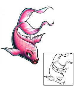 Fish Tattoo Marine Life tattoo | CEF-00045