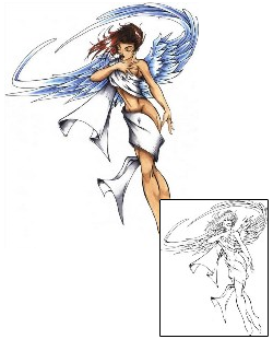 Angel Tattoo Religious & Spiritual tattoo | CEF-00067