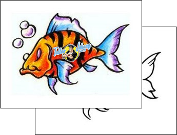 Fish Tattoo tattoo-styles-cartoon-tattoos-charlie-frank-cff-00064