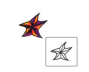 Star Tattoo Specific Body Parts tattoo | CFF-00073