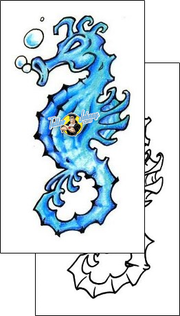 Sea Creature Tattoo seahorse-tattoos-charlie-frank-cff-00092