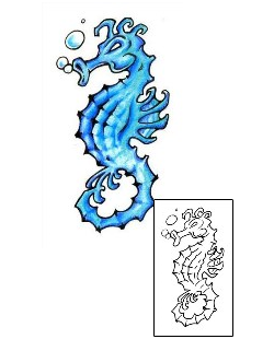 Seahorse Tattoo Tattoo Styles tattoo | CFF-00092