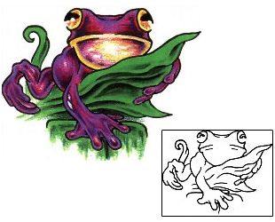Frog Tattoo Reptiles & Amphibians tattoo | CGF-00026