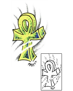 Ankh Tattoo Religious & Spiritual tattoo | CGF-00032