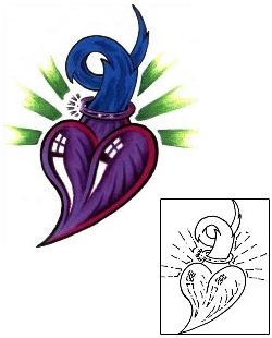 Sacred Heart Tattoo Religious & Spiritual tattoo | CGF-00046