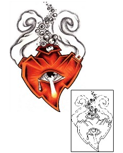 Sacred Heart Tattoo Religious & Spiritual tattoo | CGF-00047
