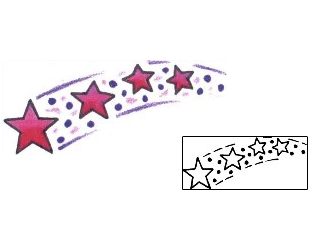 Shooting Star Tattoo Astronomy tattoo | CGF-00066