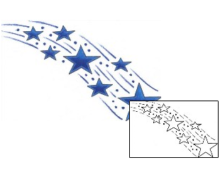 Shooting Star Tattoo Astronomy tattoo | CGF-00071