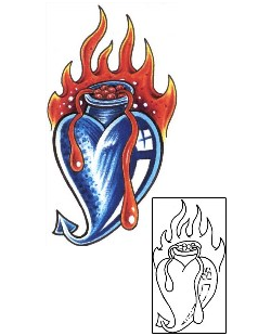 Sacred Heart Tattoo Religious & Spiritual tattoo | CGF-00084