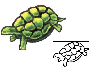 Turtle Tattoo Reptiles & Amphibians tattoo | CGF-00085
