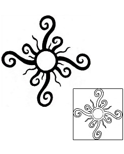 Sun Tattoo Tattoo Styles tattoo | CGF-00111