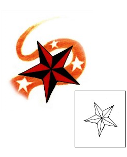 Nautical Star Tattoo Astronomy tattoo | CHF-00015