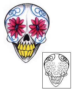 Skull Tattoo Plant Life tattoo | CHF-00046