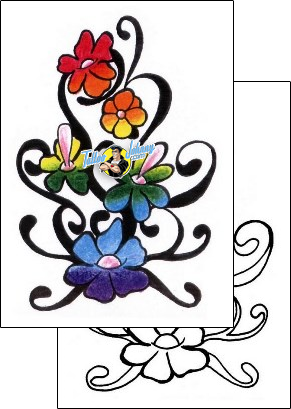 Flower Tattoo plant-life-flowers-tattoos-chump-change-chf-00079