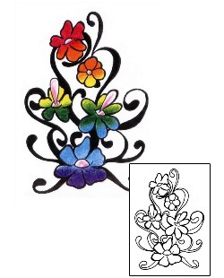 Rainbow Tattoo Plant Life tattoo | CHF-00079