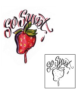 Strawberry Tattoo So Sweet Tattoo