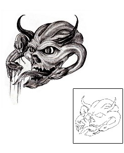 Devil - Demon Tattoo Horror tattoo | CHF-00105