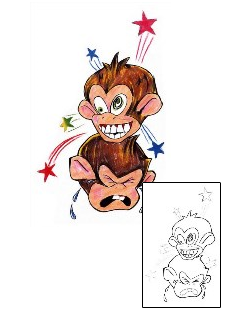 Monkey Tattoo Tattoo Styles tattoo | CHF-00110