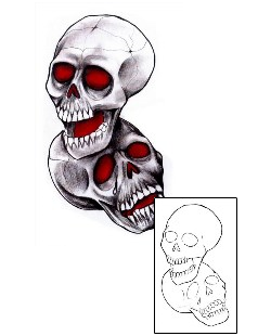 Evil Tattoo Horror tattoo | CHF-00112