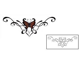 Butterfly Tattoo Specific Body Parts tattoo | CHF-00124