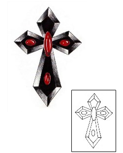 Cross Tattoo Religious & Spiritual tattoo | CHF-00137