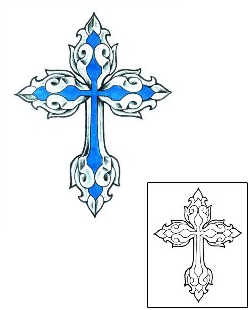 Cross Tattoo Religious & Spiritual tattoo | CHF-00138