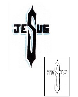 Cross Tattoo Religious & Spiritual tattoo | CHF-00144