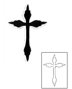 Cross Tattoo Religious & Spiritual tattoo | CHF-00155
