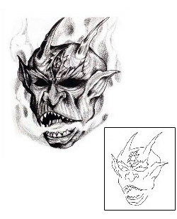 Devil - Demon Tattoo Horror tattoo | CHF-00183